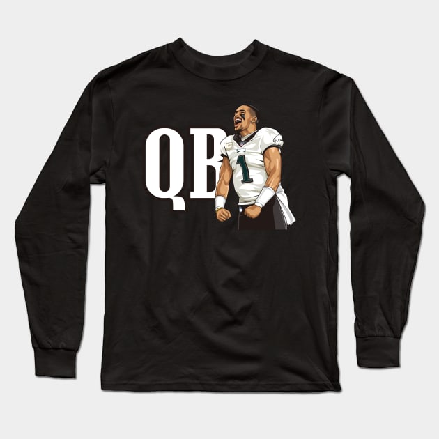 QB1 Long Sleeve T-Shirt by Tailgate Team Tees